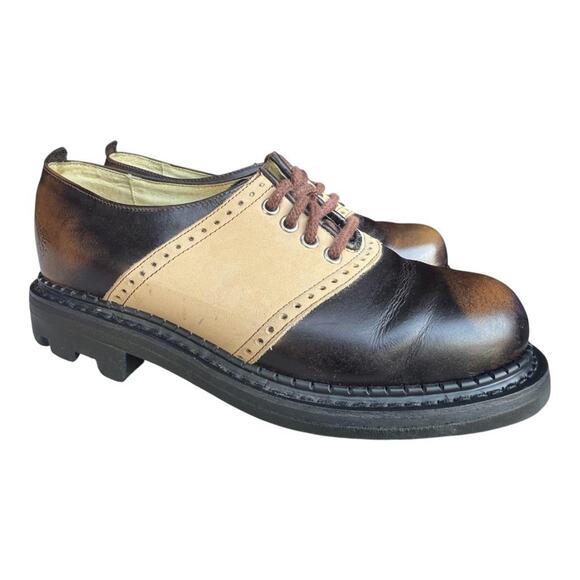 John Fluevog Angel Saddle Shoe Oxford Men size 8 - Picture 1 of 9